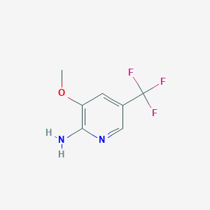 molecular formula C7H7F3N2O B1409260 3-甲氧基-5-(三氟甲基)吡啶-2-胺 CAS No. 1227603-09-9