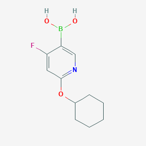 molecular formula C11H15BFNO3 B14092600 (6-(Cyclohexyloxy)-4-fluoropyridin-3-yl)boronic acid 