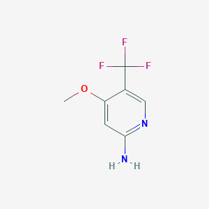 molecular formula C7H7F3N2O B1409262 4-甲氧基-5-(三氟甲基)吡啶-2-胺 CAS No. 1227571-99-4