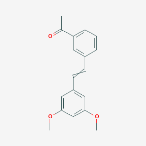 molecular formula C18H18O3 B14092628 1-(3-(3,5-Dimethoxystyryl)phenyl)ethan-1-one 