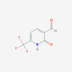 molecular formula C7H4F3NO2 B1409266 2-Hydroxy-6-(trifluoromethyl)nicotinaldehyde CAS No. 1227602-74-5