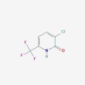molecular formula C6H3ClF3NO B1409268 3-氯-2-羟基-6-(三氟甲基)吡啶 CAS No. 1214391-77-1