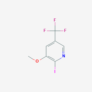 molecular formula C7H5F3INO B1409273 2-碘-3-甲氧基-5-(三氟甲基)吡啶 CAS No. 1227602-78-9