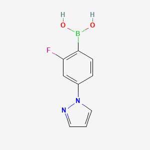 (2-Fluoro-4-(1H-pyrazol-1-yl)phenyl)boronic acid