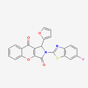 2-(6-Fluoro-1,3-benzothiazol-2-yl)-1-(furan-2-yl)-1,2-dihydrochromeno[2,3-c]pyrrole-3,9-dione