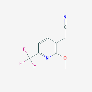 B1409277 2-Methoxy-6-(trifluoromethyl)pyridine-3-acetonitrile CAS No. 1227574-16-4