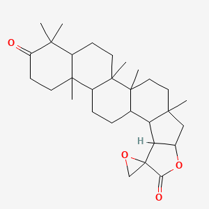 1,2,6,6,10,22-Hexamethylspiro[19-oxahexacyclo[12.10.0.02,11.05,10.015,22.016,20]tetracosane-17,2'-oxirane]-7,18-dione