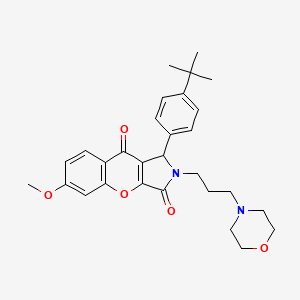 1-(4-Tert-butylphenyl)-6-methoxy-2-[3-(morpholin-4-yl)propyl]-1,2-dihydrochromeno[2,3-c]pyrrole-3,9-dione