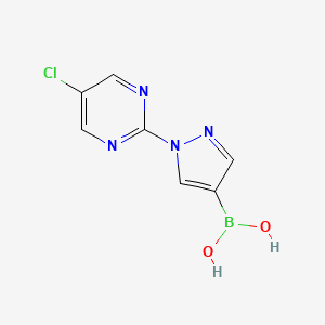 (1-(5-Chloropyrimidin-2-yl)-1H-pyrazol-4-yl)boronic acid