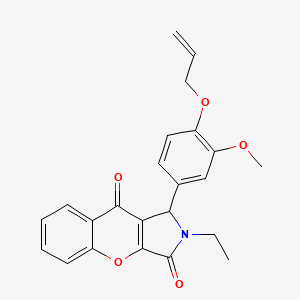 2-Ethyl-1-[3-methoxy-4-(prop-2-en-1-yloxy)phenyl]-1,2-dihydrochromeno[2,3-c]pyrrole-3,9-dione