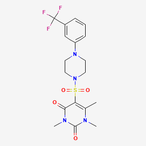 1,3,6-Trimethyl-5-[4-[3-(trifluoromethyl)phenyl]piperazin-1-yl]sulfonylpyrimidine-2,4-dione