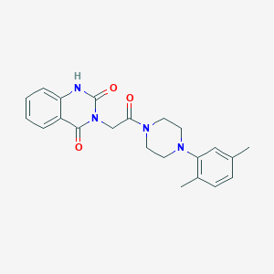 3-[2-[4-(2,5-dimethylphenyl)piperazin-1-yl]-2-oxoethyl]-1H-quinazoline-2,4-dione