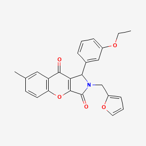 1-(3-Ethoxyphenyl)-2-(furan-2-ylmethyl)-7-methyl-1,2-dihydrochromeno[2,3-c]pyrrole-3,9-dione