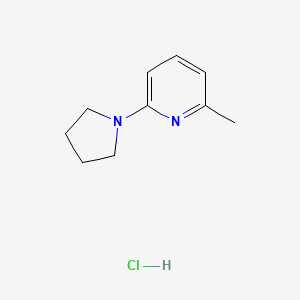 B1409295 2-Methyl-6-(pyrrolidin-1-yl)pyridine hydrochloride CAS No. 1704096-14-9