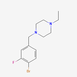 molecular formula C13H18BrFN2 B1409296 1-(4-溴-3-氟苄基)-4-乙基哌嗪 CAS No. 1704120-81-9