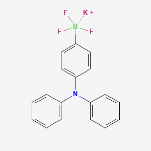 molecular formula C18H14BF3KN B1409302 四氟硼酸钾[4-(二苯氨基)苯基] CAS No. 2135529-64-3