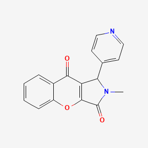 2-Methyl-1-(pyridin-4-yl)-1,2-dihydrochromeno[2,3-c]pyrrole-3,9-dione