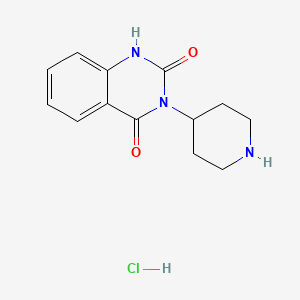 molecular formula C13H16ClN3O2 B1409312 3-哌啶-4-基喹唑啉-2,4(1H,3H)-二酮盐酸盐 CAS No. 1638612-81-3
