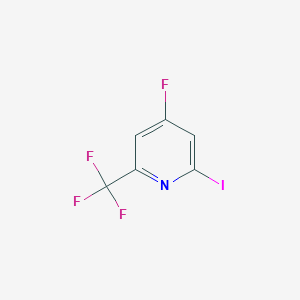 B1409319 4-Fluoro-2-iodo-6-(trifluoromethyl)pyridine CAS No. 1227595-30-3
