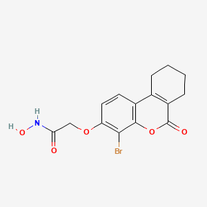 2-[(4-bromo-6-oxo-7,8,9,10-tetrahydrobenzo[c]chromen-3-yl)oxy]-N-hydroxyacetamide