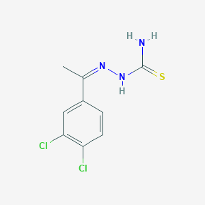 (2Z)-2-[1-(3,4-dichlorophenyl)ethylidene]hydrazinecarbothioamide