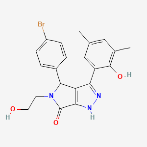 4-(4-bromophenyl)-3-(2-hydroxy-3,5-dimethylphenyl)-5-(2-hydroxyethyl)-4,5-dihydropyrrolo[3,4-c]pyrazol-6(2H)-one