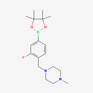 2-Fluoro-4-(4-methylpiperazinomethyl)phenylboronic acid, pinacol ester