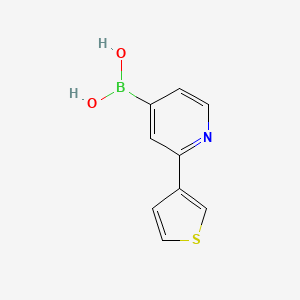 (2-(Thiophen-3-yl)pyridin-4-yl)boronic acid