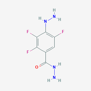 molecular formula C7H7F3N4O B1409352 2,3,5-三氟-4-肼基苯甲酰肼 CAS No. 1823962-17-9