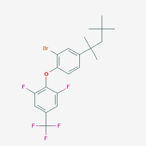 2-[2-Bromo-4-(1,1,3,3-tetramethylbutyl)phenoxy]-1,3-difluoro-5-(trifluoromethyl)benzene