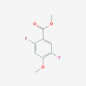molecular formula C9H8F2O3 B1409356 2,5-二氟-4-甲氧基苯甲酸甲酯 CAS No. 1261830-21-0
