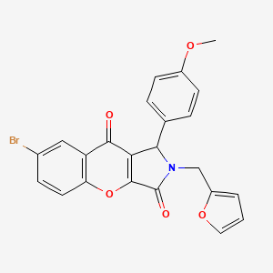 7-Bromo-2-(furan-2-ylmethyl)-1-(4-methoxyphenyl)-1,2-dihydrochromeno[2,3-c]pyrrole-3,9-dione