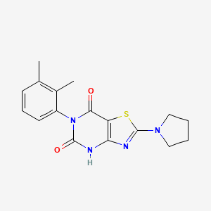 6-(2,3-dimethylphenyl)-2-(pyrrolidin-1-yl)[1,3]thiazolo[4,5-d]pyrimidine-5,7(4H,6H)-dione