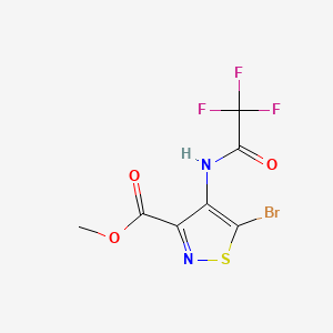 Methyl 5-bromo-4-[(2,2,2-trifluoroacetyl)amino]-3-isothiazolecarboxylate