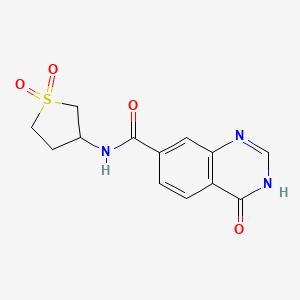 N-(1,1-dioxidotetrahydrothiophen-3-yl)-4-hydroxyquinazoline-7-carboxamide