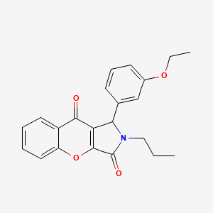 1-(3-Ethoxyphenyl)-2-propyl-1,2-dihydrochromeno[2,3-c]pyrrole-3,9-dione