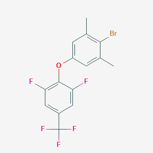 2-Bromo-5-[2,6-difluoro-4-(trifluoromethyl)phenoxy]-1,3-dimethylbenzene