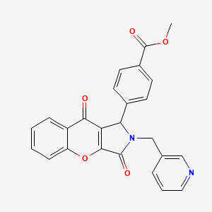 Methyl 4-[3,9-dioxo-2-(pyridin-3-ylmethyl)-1,2,3,9-tetrahydrochromeno[2,3-c]pyrrol-1-yl]benzoate