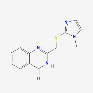 2-{[(1-methyl-1H-imidazol-2-yl)sulfanyl]methyl}quinazolin-4-ol