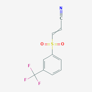 3-[3-(Trifluoromethyl)phenyl]sulfonylprop-2-enenitrile