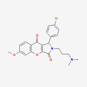 1-(4-Bromophenyl)-2-[3-(dimethylamino)propyl]-6-methoxy-1,2-dihydrochromeno[2,3-c]pyrrole-3,9-dione