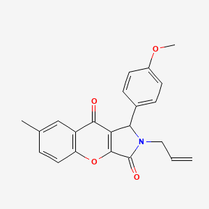 1-(4-Methoxyphenyl)-7-methyl-2-(prop-2-en-1-yl)-1,2-dihydrochromeno[2,3-c]pyrrole-3,9-dione