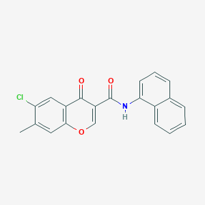 6-chloro-7-methyl-N-(naphthalen-1-yl)-4-oxo-4H-chromene-3-carboxamide