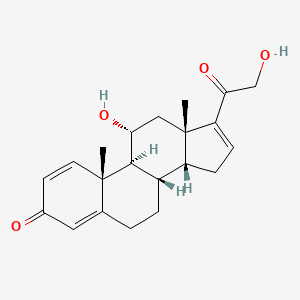 (8S,9S,10R,11R,13S,14R)-11-hydroxy-17-(2-hydroxyacetyl)-10,13-dimethyl-6,7,8,9,11,12,14,15-octahydrocyclopenta[a]phenanthren-3-one