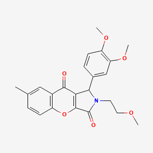 1-(3,4-Dimethoxyphenyl)-2-(2-methoxyethyl)-7-methyl-1,2-dihydrochromeno[2,3-c]pyrrole-3,9-dione