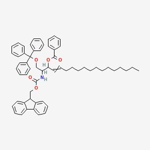 [2-(9H-fluoren-9-ylmethoxycarbonylamino)-1-trityloxyoctadec-4-en-3-yl] benzoate