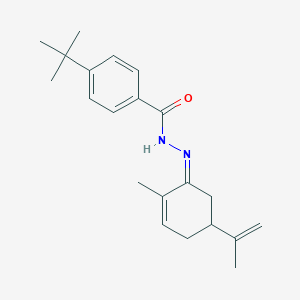 molecular formula C21H28N2O B14093832 4-tert-butyl-N'-[(1Z)-2-methyl-5-(prop-1-en-2-yl)cyclohex-2-en-1-ylidene]benzohydrazide 