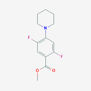 molecular formula C13H15F2NO2 B1409387 2,5-二氟-4-哌啶-1-基苯甲酸甲酯 CAS No. 1858241-61-8