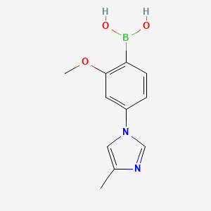 (2-Methoxy-4-(4-methyl-1H-imidazol-1-yl)phenyl)boronic acid