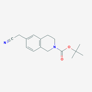 molecular formula C16H20N2O2 B14093980 tert-butyl 6-(cyanomethyl)-3,4-dihydroisoquinoline-2(1H)-carboxylate 